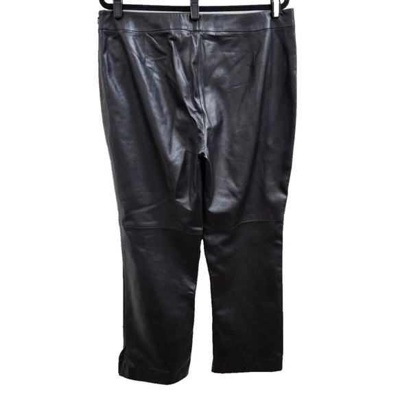 Dana Buchman Black Soft Leather Pants Size 16 - Picture 4 of 15